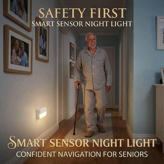 Detalle 2 de LED Nachtlicht mit Bewegungsmelder 3000K