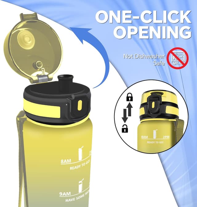 Detalle de Botella de agua 500ml para niños con filtro y a prueba de fugas 🚰