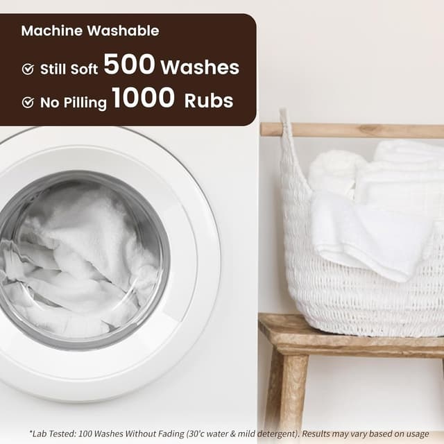 Detalle de SEMAXE 100% Cotton Washcloths 12-Pack (13 × 13 Inch) Soft Yellow Face Towels