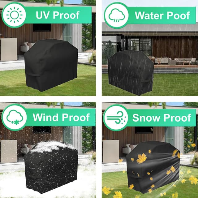 Detalle 2 de AMNZOLXY Grillabdeckung 145x61x117 cm