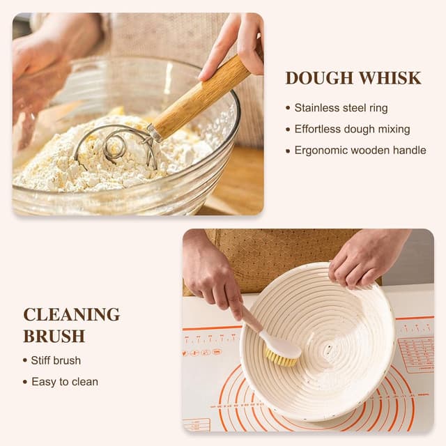 Thumbnail 3 de Clheatky Sourdough Starter Set Complete Kit 11 Pcs