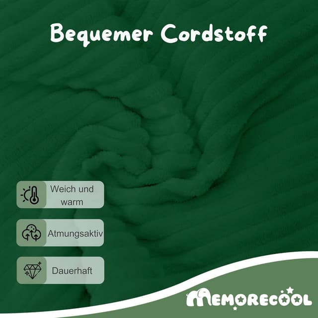 Thumbnail 5 de MeMoreCool Kindersofa aus Cord Grün