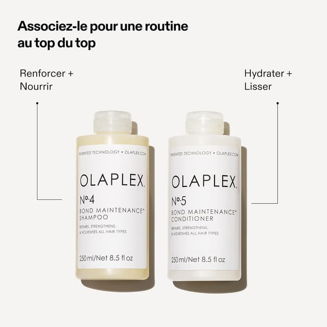 Detalle 2 de Olaplex N°5 Conditionneur d’entretien Bond (250 ml) – après-shampooing réparateur, hydratant et sans sulfate