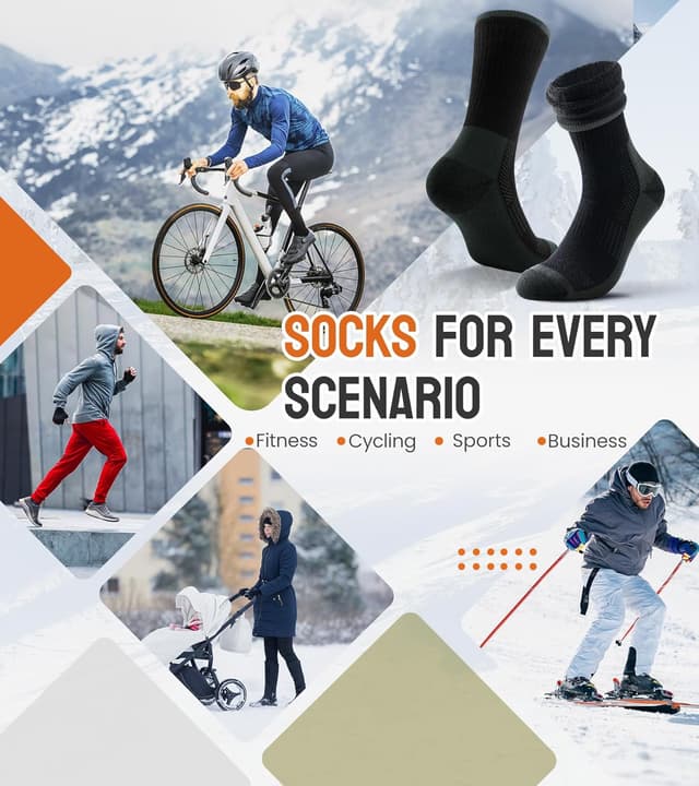 Thumbnail 5 de TANSTC Merino Wool Thermal Socks 3 Pairs