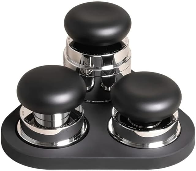Detalle de TIMEMORE Espresso Tamper-Set 58,4 mm mit WDT-Werkzeug, selbstnivellierendem Tamper und Gravity-Distributor