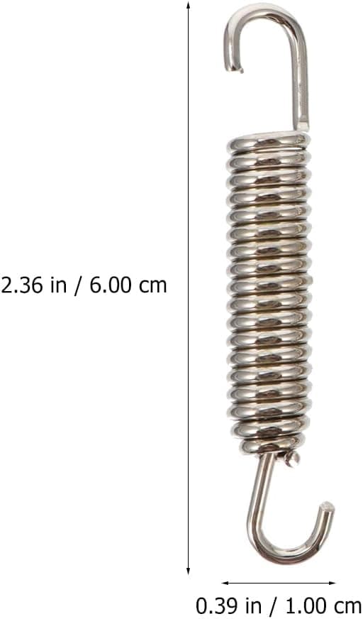 Detalle de Hemobllo 6-teiliges Auspufffedern-Set (2,56 Zoll) aus Edelstahl – zur Befestigung am Krümmer