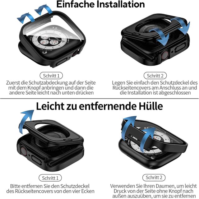 Detalle 2 de Kawoco 2-in-1 Schutz für Apple Watch 40 mm