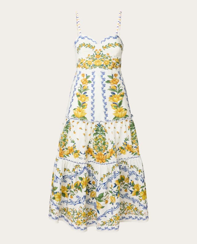 Imagen de FARM Rio Vestido midi Sicily algodón 👗 en OfertitasTOP