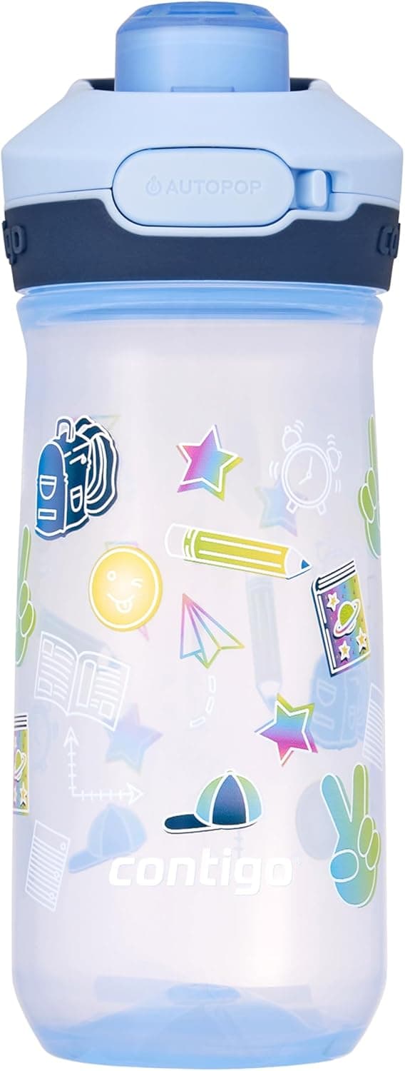 Detalle de Contigo Jessie Autopop borraccia per bambini 420 ml, anti-perdite e lavabile in lavastoviglie