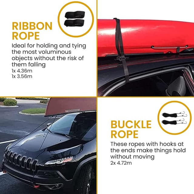 Thumbnail 5 de Barras de Techo Suaves plegables para coche 📦