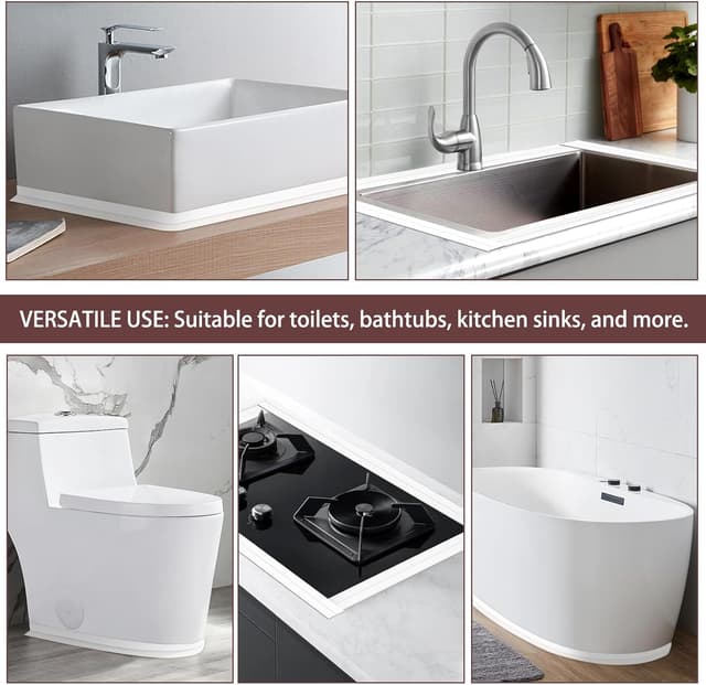 Thumbnail 5 de Mokani Bath Sealant Strip 11 ft bathroom tape