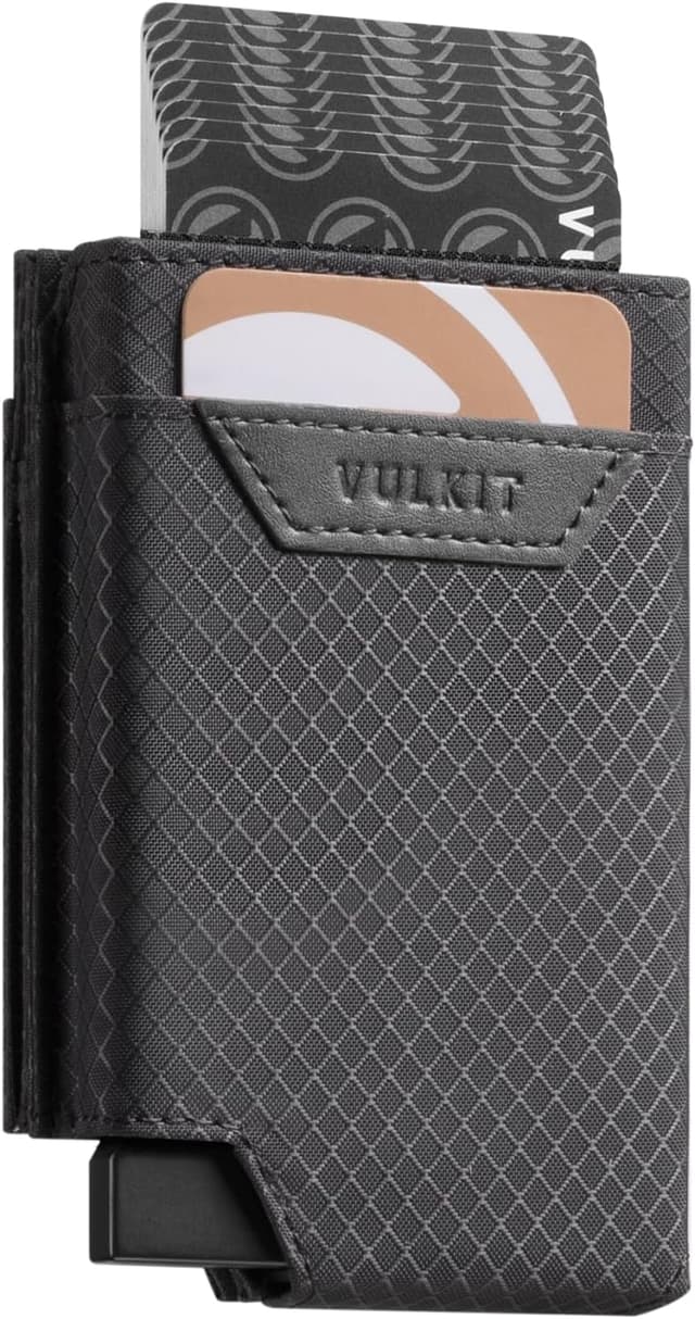 Detalle de VULKIT bifold card wallet RFID 8 cards