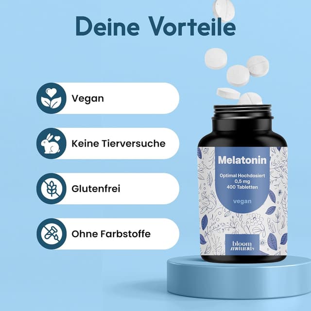 Thumbnail 3 de Melatonin Tabletten 0,5 mg – 400 Stück