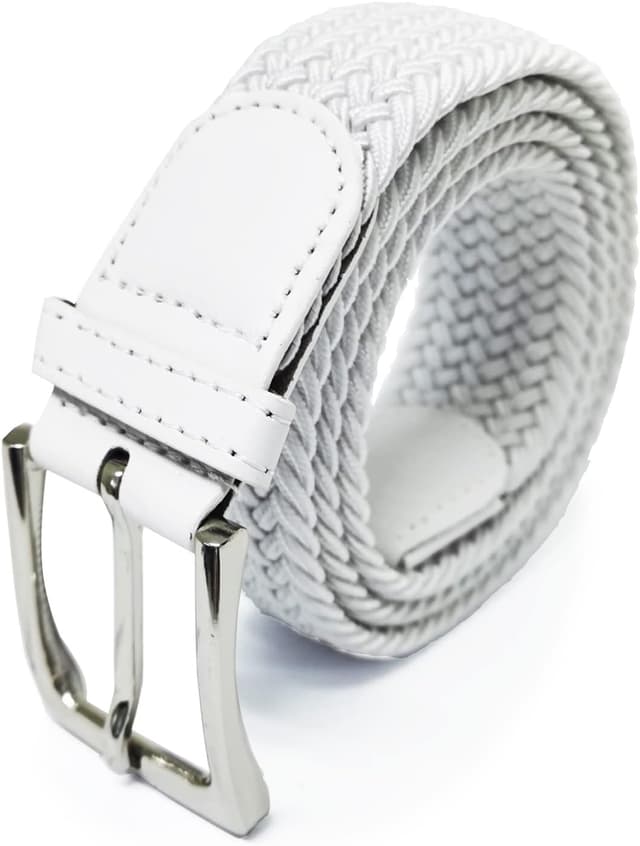 Detalle de GLAMEXX24 cintura elastica intrecciata unisex per jeans, regolabile in tessuto