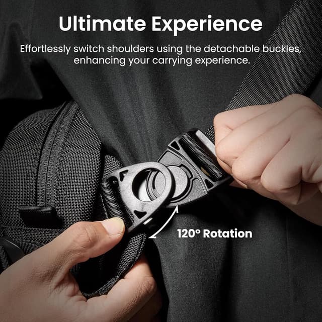 Detalle de tomtoc 5.5L Sling Bag Heavy-duty Tactical (Water-Resistant) for ROG Ally X, Steam Deck, iPad Mini