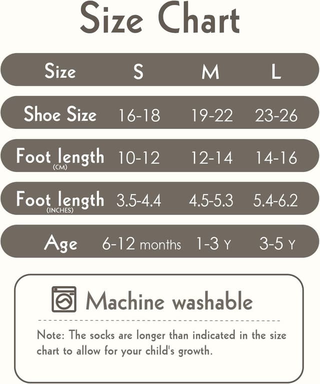 Detalle 1 de Kyopp 5/10 Paar Baby-Socken mit ABS