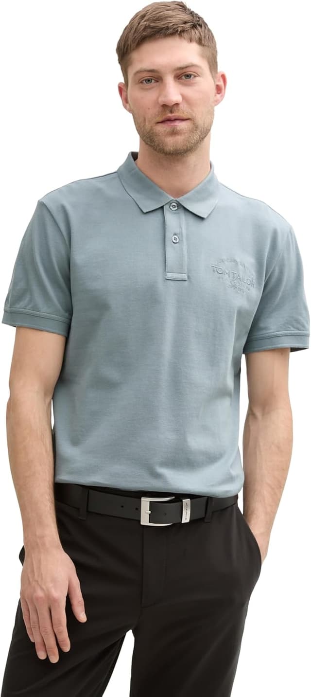 Detalle de TOM TAILOR Polo Uomo: tessuto traspirante e stile classico per l’uso quotidiano
