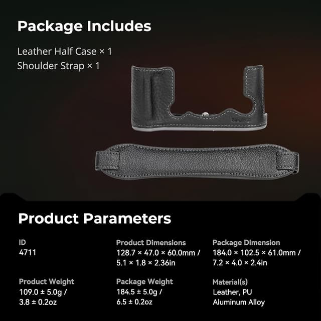 Thumbnail 6 de SMALLRIG X-T50 Half Leather Case Kit für FUJIFILM X-T50