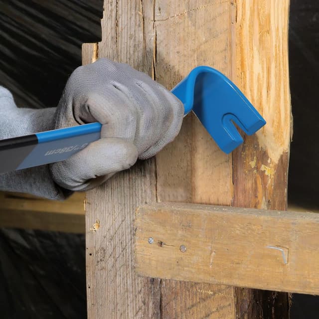 Thumbnail 6 de Set SHALL di 4 piedi di porco piatti (15", 10", 7,5", 5,5") con barra per estrattori di chiodi e artigli multiuso