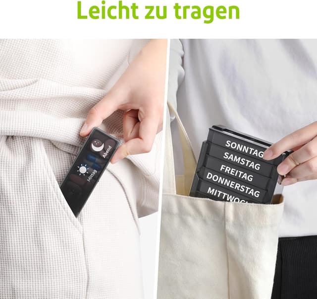 Thumbnail 6 de 7-Tage Pillenbox Opret mit 3 Fächern