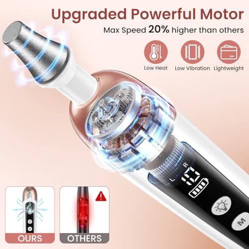 Detalle 2 de Torno para Uñas Profesional Recargable con Luz LED 💅