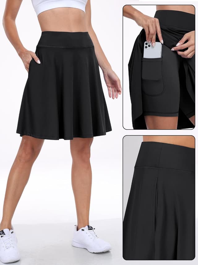 Thumbnail 1 de ANRABESS Knee Length Skort High Waisted