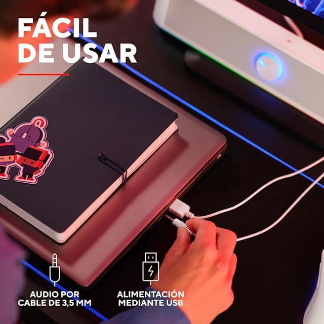 Thumbnail 4 de GXTrust Rhox 1619W Barra de Sonido RGB para PC 🎵