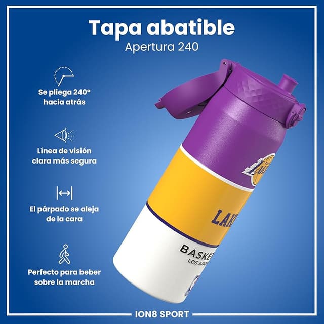 Thumbnail 3 de ion8 NBA Los Angeles Lakers Botella térmica 750 ml 🥤