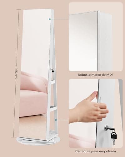 Thumbnail 6 de SONGMICS Joyero espejo con LEDs 6