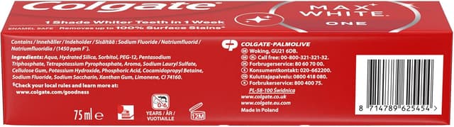 Thumbnail 1 de Colgate Max White One 225ml whitening toothpaste 🪥