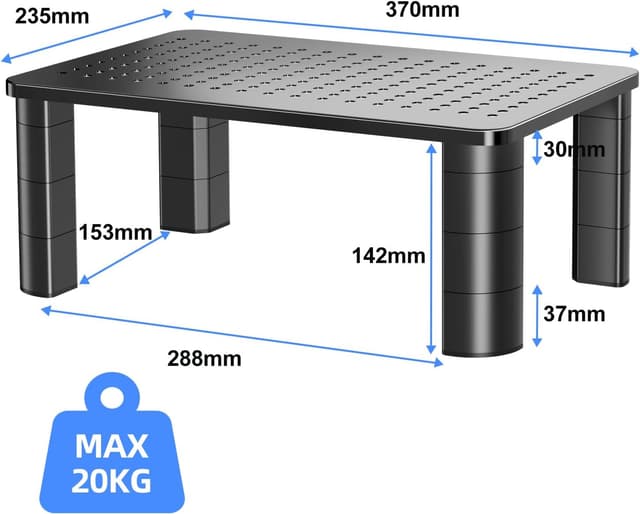 Detalle de Pholiten MST008 supporto monitor, 20 kg