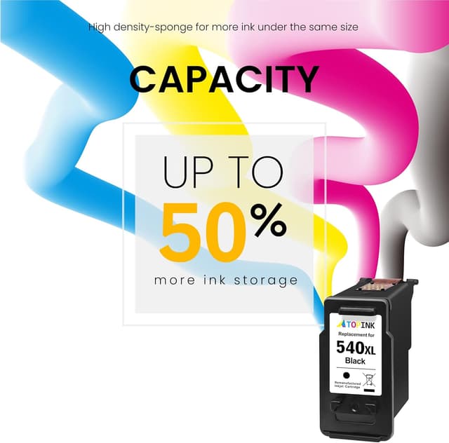 Thumbnail 4 de 540XL Black Ink Cartridge 600 pages