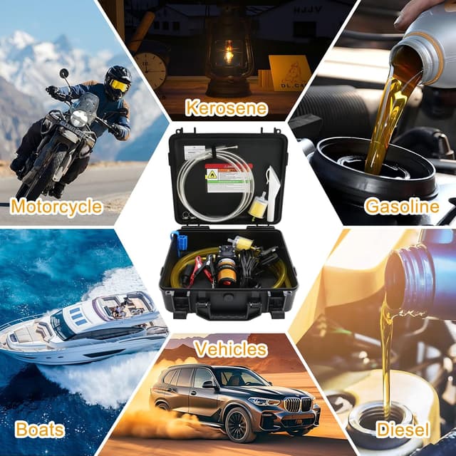 Thumbnail 6 de Steauty 12V 75W Fuel Transfer Pump Set (110GPH, gasoline/diesel)