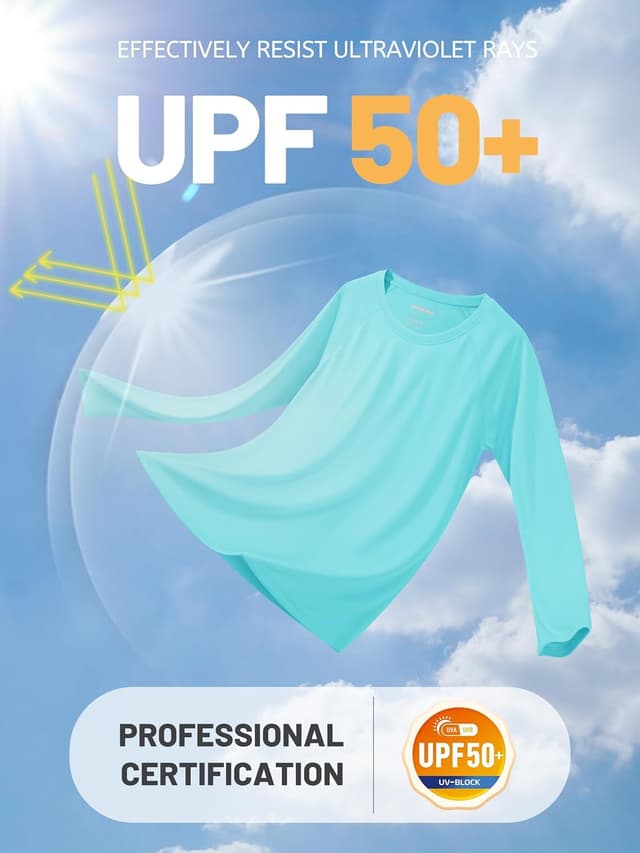 Detalle 2 de TACVASEN women’s long sleeve UV sun protection top (UPF 50+)