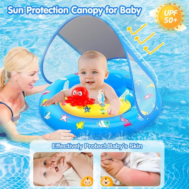 Detalle 2 de Inflatable Baby Pool Float 50+ UPF