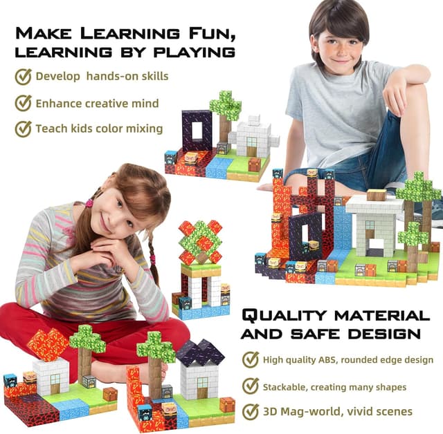 Thumbnail 4 de MAGFORMERS 100pcs - Bloques Magnéticos Creativos para Niños 🧩