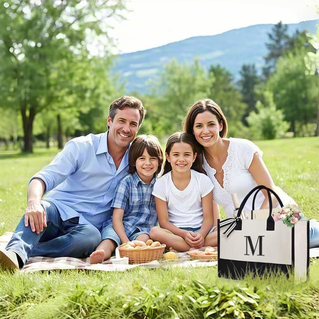 Detalle de Aucuu Borsa Tote a Mano da Donna grande per lavoro e laptop 15,6" in tela con tracolla