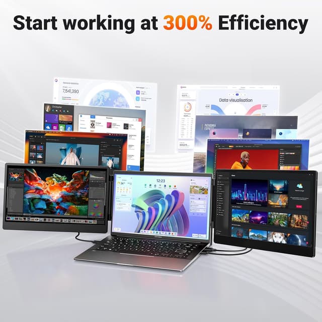 Thumbnail 4 de Cevaton Laptop Bildschirm Extender 14Zoll