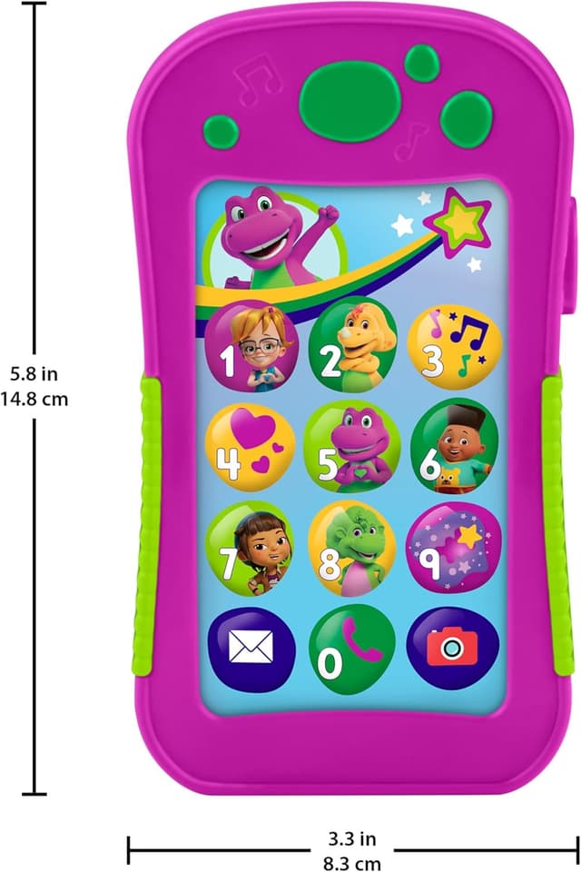 Detalle 2 de Telefono Hey Barney JGT55 per bambini