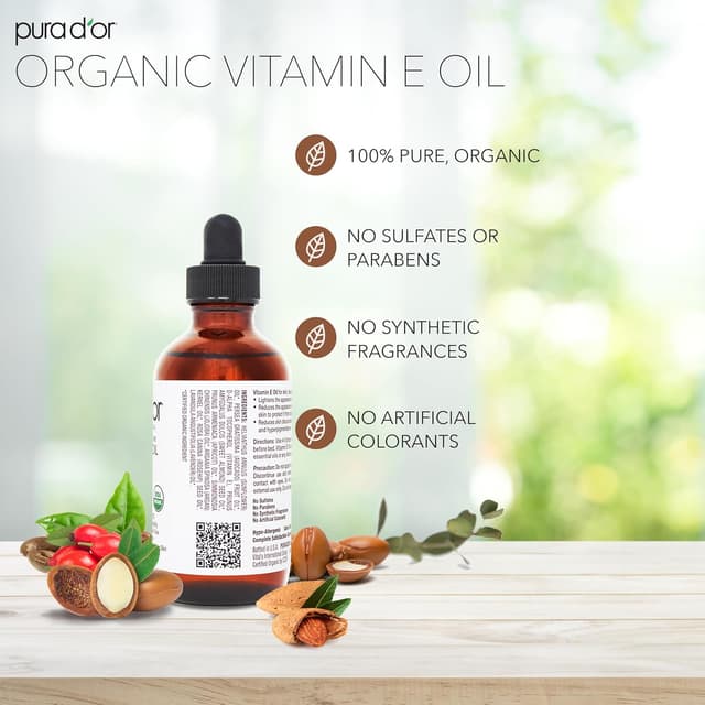 Thumbnail 5 de PURA D'OR 4 Oz Organic Vitamin E Oil for Skin & Hair