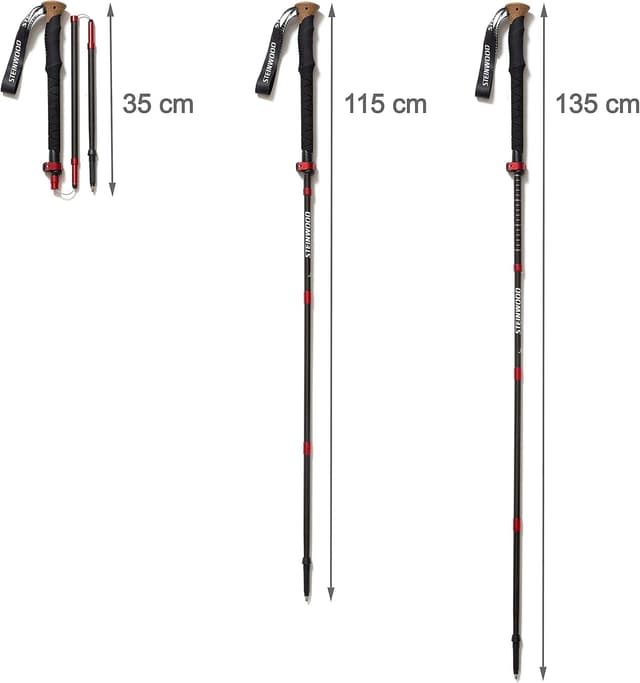 Detalle 2 de Steinwood Premium Carbon Wanderstöcke 115-135