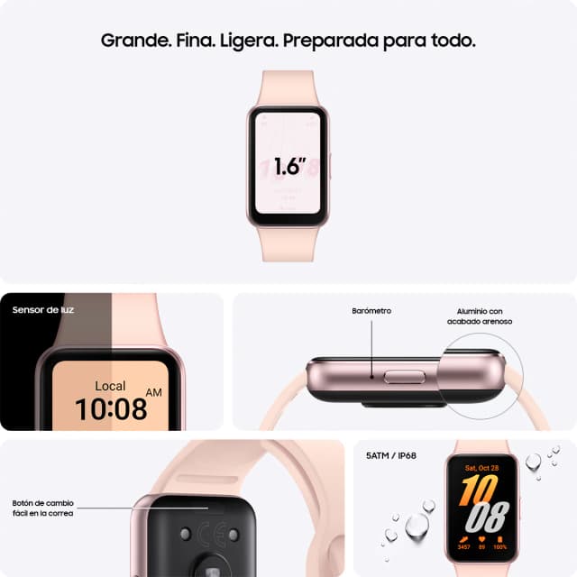 Thumbnail 1 de Samsung Galaxy Fit3 oro rosa Pulsera de actividad ⌚