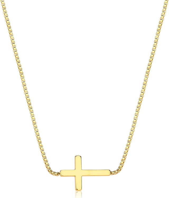 Thumbnail 6 de BodyBonita Kreuzkette Damen 16 Zoll