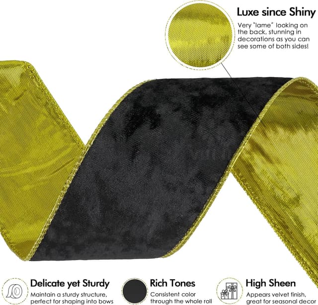 Thumbnail 2 de MEEDEE 2.5 inch Velvet Ribbon 🎄