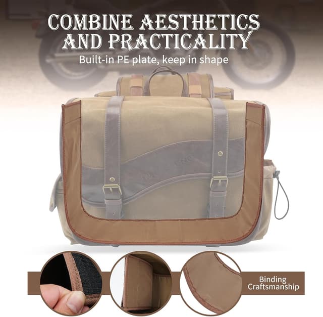 Thumbnail 4 de NICECNC Sacoches de selle vintage 15 L