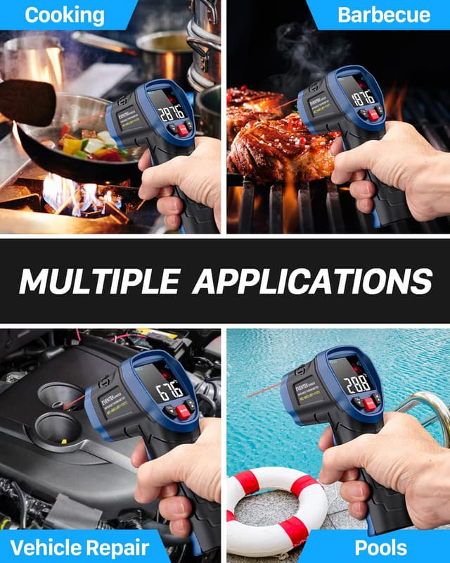 Thumbnail 5 de Eventek Infrarot Thermometer -50°C bis 600°C