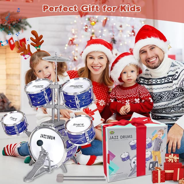 Detalle de Noaideoi batteria per bambini piccolo (1–3 anni) con sgabello: set jazz in stile stelle