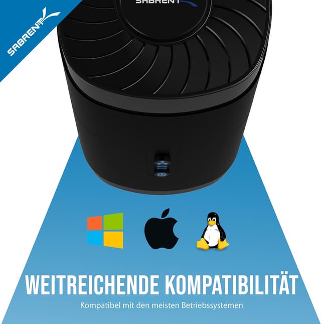 Thumbnail 6 de SABRENT DS-4SSD 4-Bay Dockingstation für 2,5-Zoll SATA HDD/SSD (USB A, bis 5 Gbps, mit Lüfter)