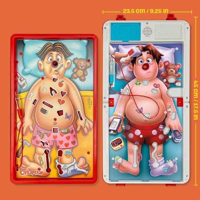 Detalle de Operation Electronic Board Game with All-in-One Carrying Case (English Version) — Portable doctor kit style