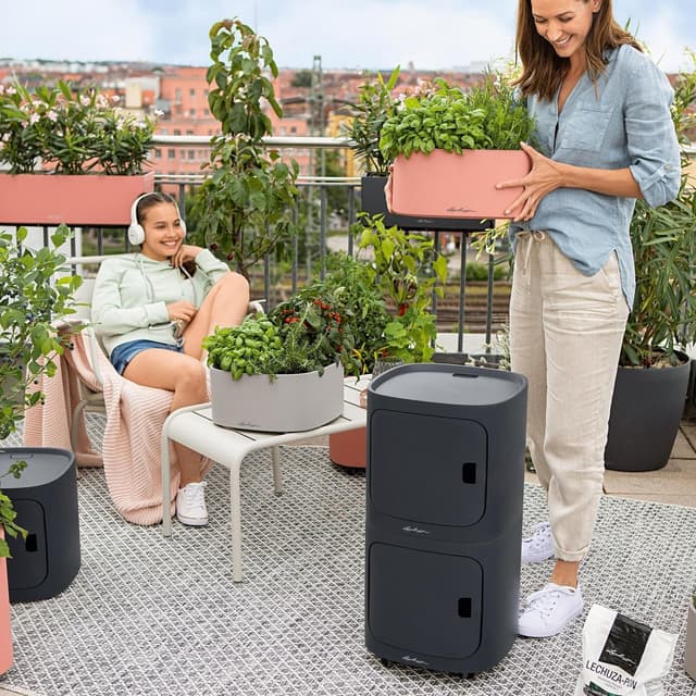 Thumbnail 3 de Lechuza PILA Storage 35x35x33 cm Schiefergrau